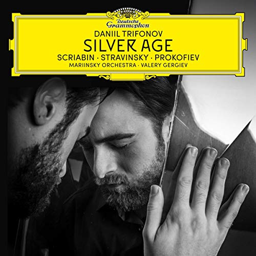 CD cover: Daniil Trifonov’s black and white portrait, “Silver Age” title.