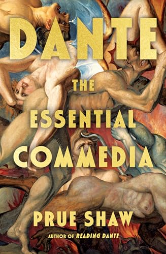 Book cover: "Dante: The Essential Commedia" with figures from the Inferno.