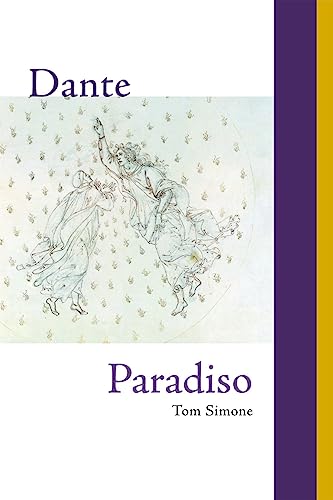 Book cover of "Paradiso" by Dante, featuring sketched figures in robes.