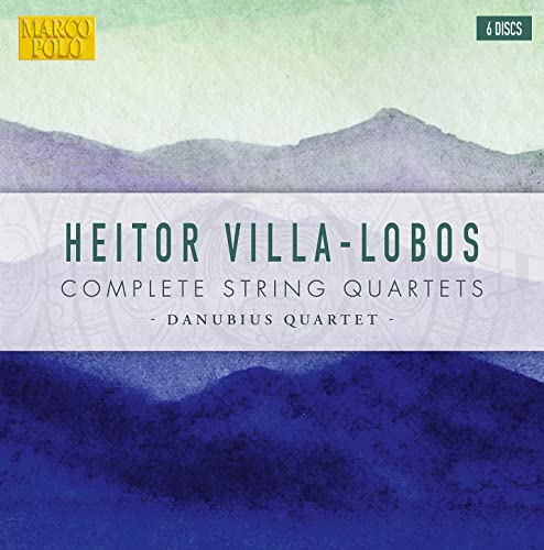 CD box set cover for Heitor Villa-Lobos Complete String Quartets by the Danubius Quartet.
