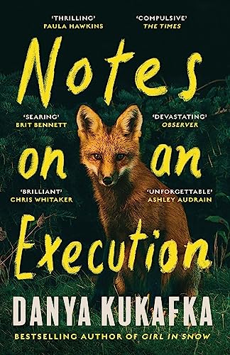 Book cover: "Notes on an Execution" with a fox in foliage.