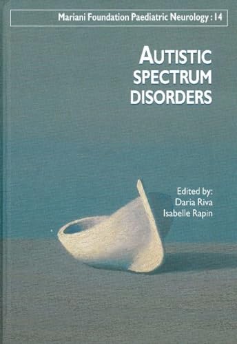 Book cover titled Autistic Spectrum Disorders with an abstract white shell-like object on blue.