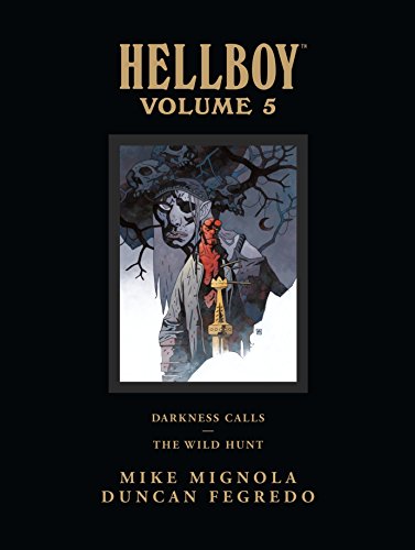 Hellboy Library Edition Volume 5 cover with a ghostly figure and Hellboy.