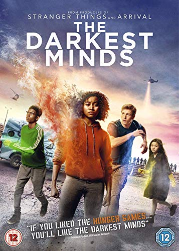 "The Darkest Minds DVD cover featuring four teenagers against a dramatic sky."