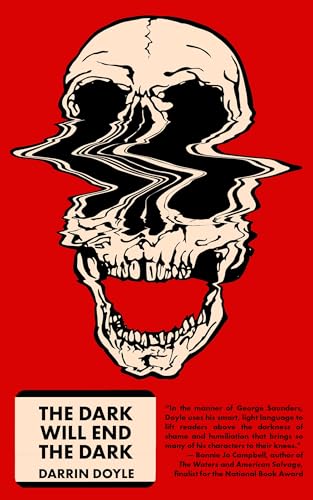 Book cover: skull with distorted, melting black shapes on a red background.