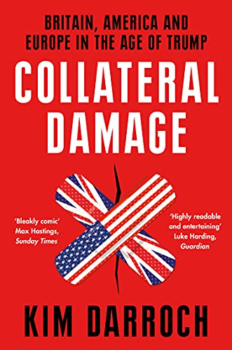 Book cover: "Collateral Damage" with crossed US and UK flags on red.