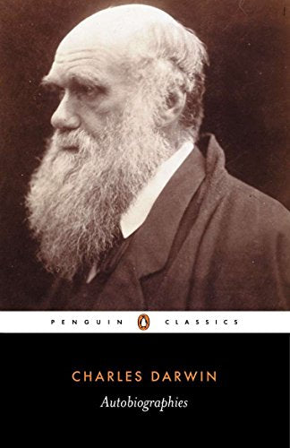 Book cover featuring a portrait of Charles Darwin with a long beard.