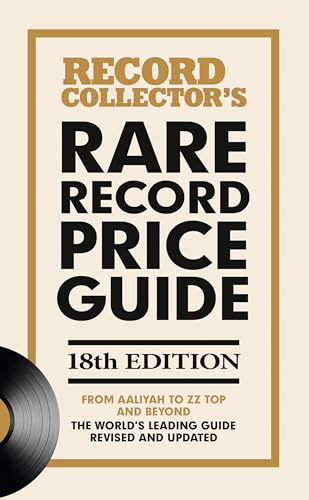 Book cover: "Rare Record Price Guide 2026" with vinyl record image.