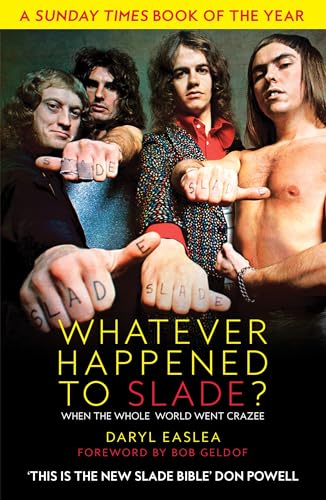 Book cover featuring 1970s glam rock band Slade pointing at the title.