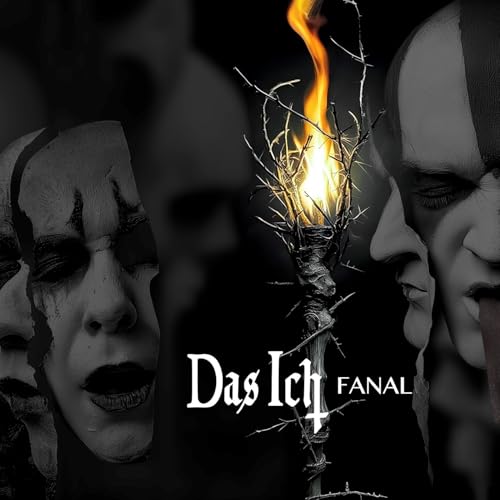 CD cover for “Das Ich - Fanal” featuring faces and a burning torch.