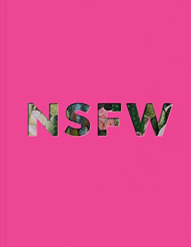 Pink cover with cut-out letters spelling "NSFW" revealing a partial nude image.