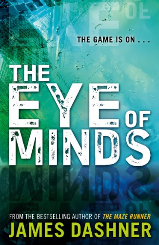 "The Eye of Minds" book cover with cityscape and bold, distressed white title text.