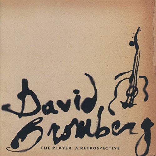 CD cover for David Bromberg’s “The Player: A Retrospective” with abstract art.