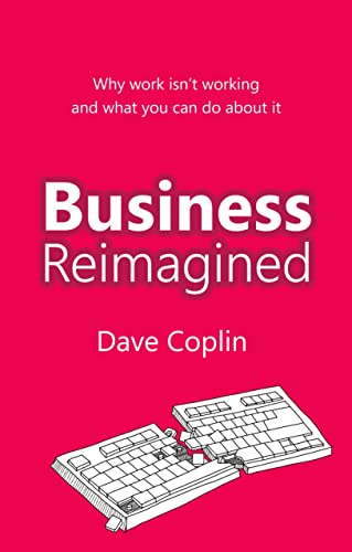 Book cover: "Business Reimagined" with a broken keyboard illustration.