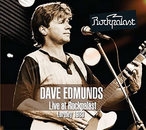 Dave Edmunds playing guitar onstage at Rockpalast, 1983.