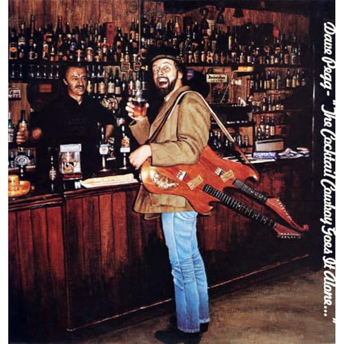 CD cover featuring Dave Pegg with a guitar in a bar setting.