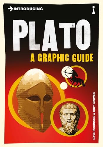 Book cover: āPlato: A Graphic Guideā with helmet and bust imagery.