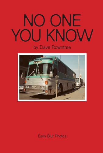 Book cover with red background, black text, and a photo of a tour bus.