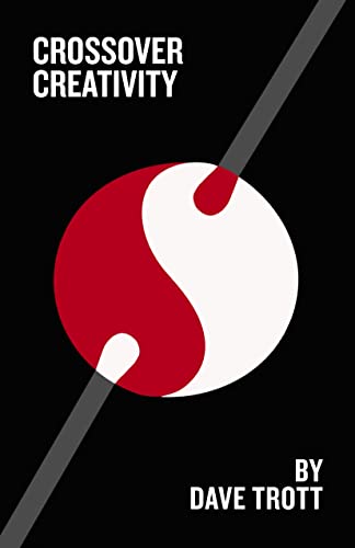 Book cover: black background with red and white yin-yang design.