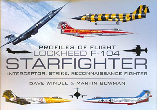 Book cover featuring multiple views of the Lockheed F-104 Starfighter jet.