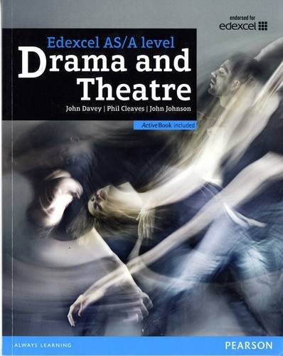 Textbook cover for Edexcel A level Drama and Theatre, with blurred figures.