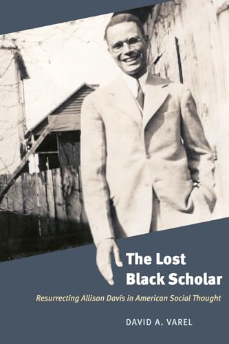 Black and white portrait of Allison Davis, book cover with title below.