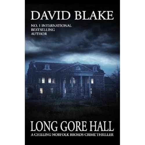 Book cover showing a dark, gloomy mansion under a stormy sky at night.