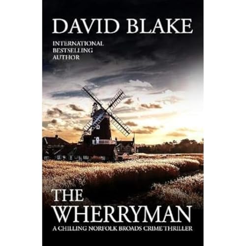 Book cover featuring a windmill in a field at sunset under a dark sky.