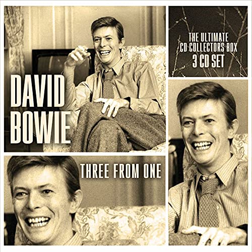 David Bowie "Three From One" 3CD set cover with portrait collage.