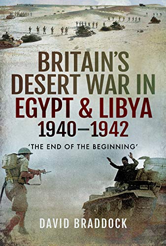 Book cover depicting British soldiers and tanks in a desert landscape.