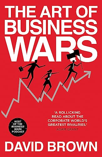 Red book cover with silhouettes of businesspeople climbing a graph.