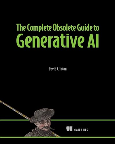 Book cover: “The Complete Obsolete Guide to Generative AI” with a vintage illustration.