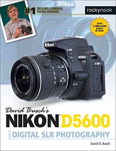 Book cover featuring a black Nikon D5600 DSLR camera.