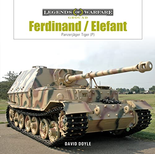 German Ferdinand/Elefant tank destroyer in camouflage, side view.