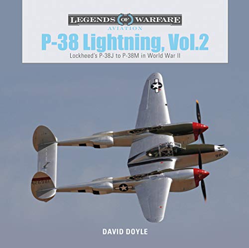 P-38 Lightning aircraft book cover, featuring a silver WWII fighter plane.