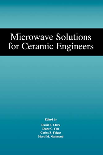 Book cover: "Microwave Solutions for Ceramic Engineers", blue gradient background.