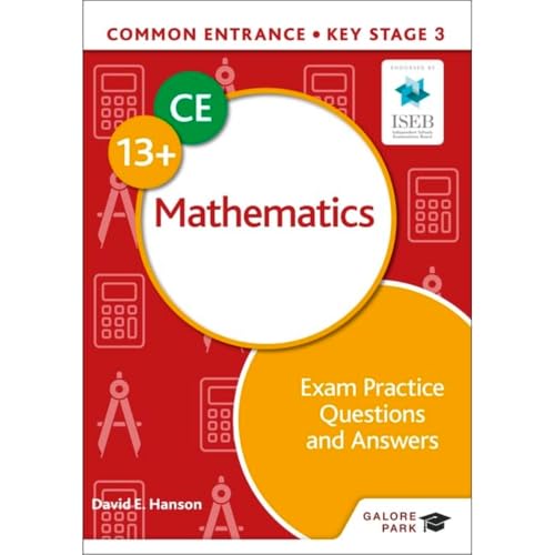 Red book cover with “Mathematics” and math tools illustrations.