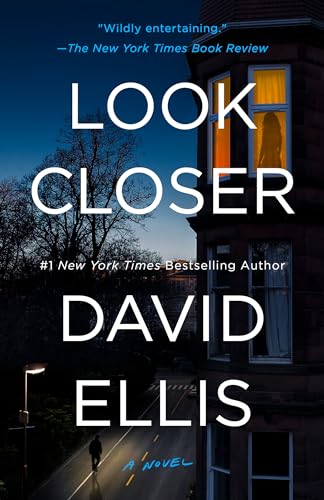 Book cover showing a silhouette in a window overlooking a street at night.
