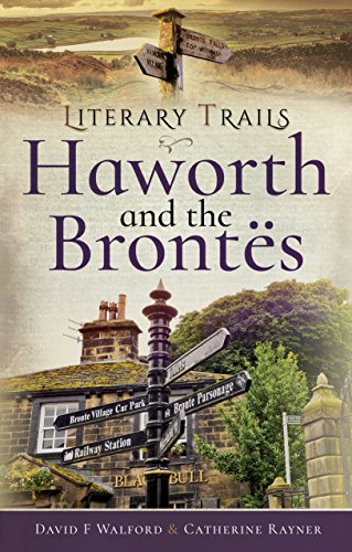 Book cover: “Literary Trails: Haworth and the Brontës” with signpost image.