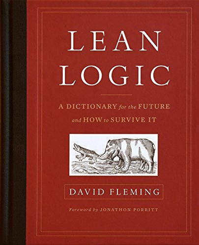 Red book cover with white text, illustration of a bear and otter, author David Fleming.