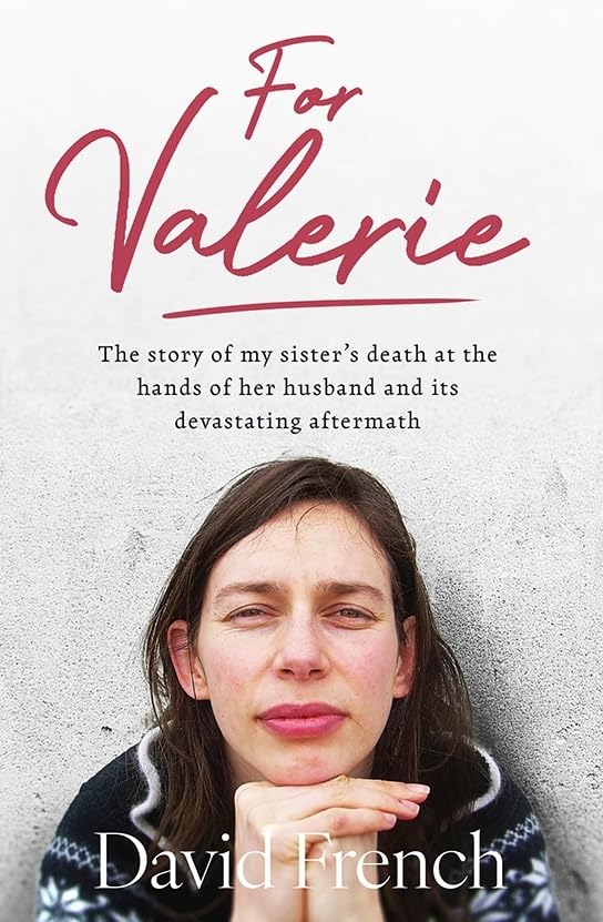 Book cover with a portrait of a woman and title "For Valerie".