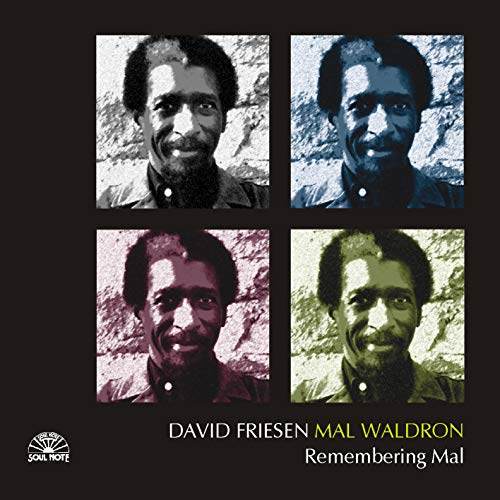 CD cover featuring four portraits of jazz pianist Mal Waldron.