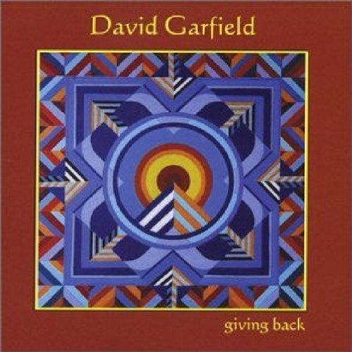 CD cover for David Garfield’s “Giving Back” with abstract geometric art.