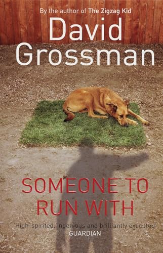 Book cover: a dog lying on green turf, shadowed by a human figure.