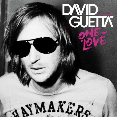 David Guetta album cover, "One Love," featuring a portrait of the artist.