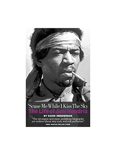 Black and white book cover featuring Jimi Hendrix with a cigarette.