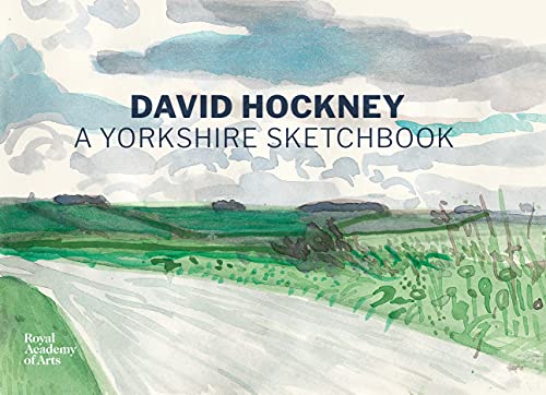 Book cover featuring a watercolor landscape of green fields under a cloudy sky.