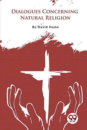 Book cover: "Dialogues Concerning Natural Religion" with a cross and hands.