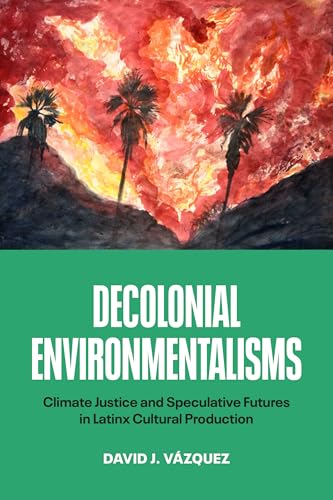 Book cover showing silhouettes of palm trees against a fiery, watercolor-style background.