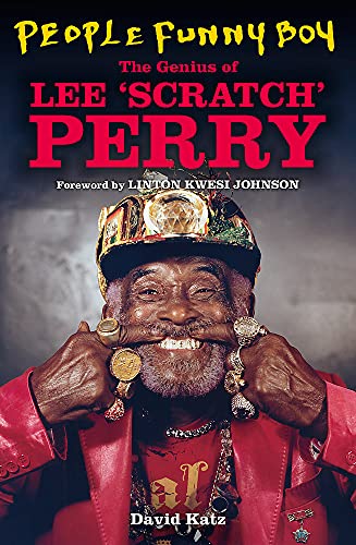 Book cover featuring Lee Scratch Perry wearing a decorated cap and many rings.